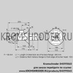 Kromschroder BIOA65HB-300/185-(34)DB (84099860) газовая горелка