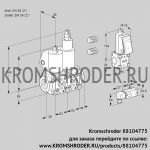 Kromschroder VCS3E50R/50R05NLWL3/PPZS/2-PP (88104775) сдвоенный газовый клапан